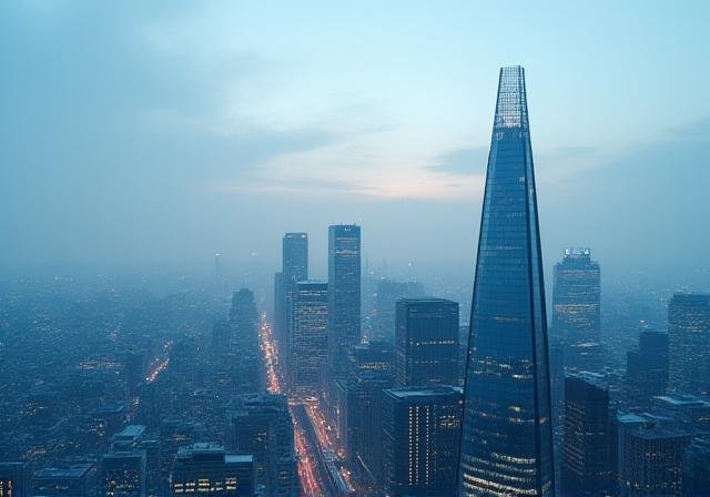 Aerial view of London business district representing the UK market